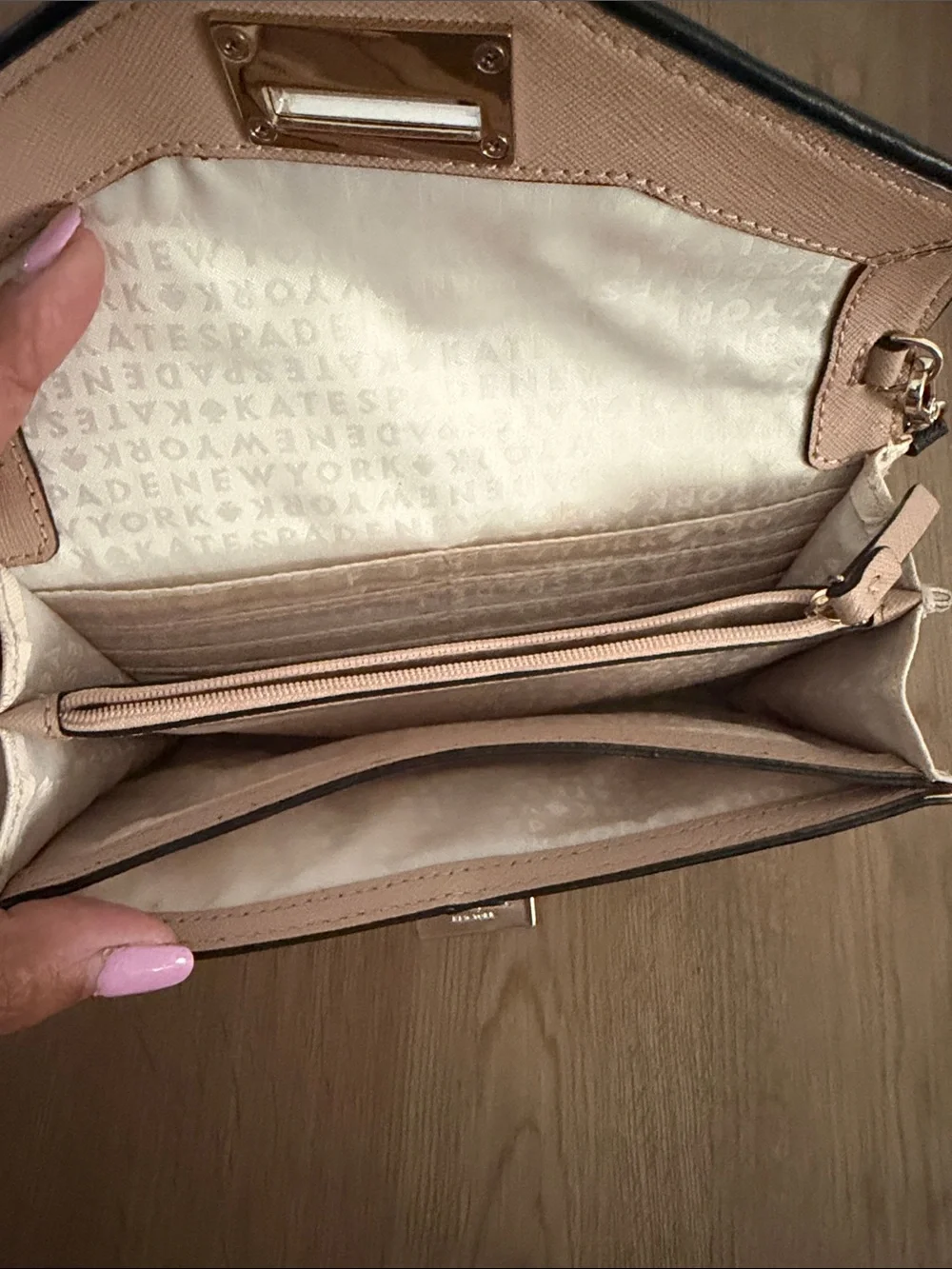 Kate Spade cream/beige envelope purse